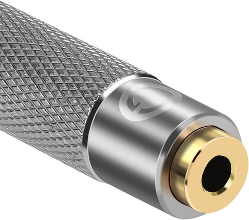 Geekria 3.5mm to 2.5mm Audio Adapter, Aluminum Alloy, Gold-Plated Pins for Player and Amplifier