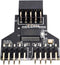 xiwai 9pin USB 2.0 Header Motherboard 1 to 2 Female Extension HUB Connector Adapter Port Multiplier