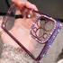 Casechics Luxury Glitter Bling Case for iPhone 13, Electro Plated Frame Edge Border, Full Body Protective Clear Soft