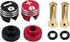 TCRC 2PCS Aluminum Heatsink 5mm Bullet Plug Connectors & Grips for Li-Po and Li-HV Hardcase Power (Red + Black)