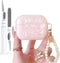Olytop Cute Glitter Airpods Pro 2nd/1st Generation Case with Cleaner Pen, Pink Shell Pattern Cover for Women