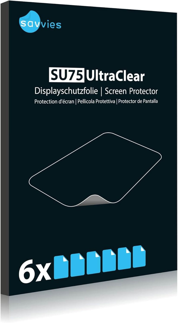 Bedifol 6X Savvies Ultra-Clear Screen Protector for Bosch Suzuki SLDA Infotainment System, accurately