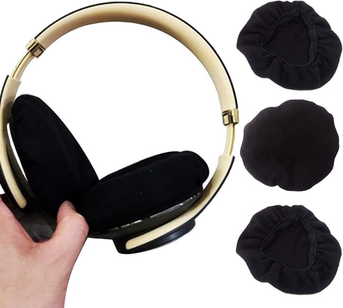 Honbay Headphone Covers: 2 Pairs of Stretchable, Washable Earcup Protectors for Gaming, Racing, Aviation & Gym Training.
