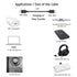 USB-C Type C to USB-C Type Charge & Data Cable Cord Wire for New Beats Flex, Samsung, LG, Pixel, iPhone 15 & Other New Rechargeable Headsets, Earphones, Earbuds Portable SSD & Android Phones/Tablets