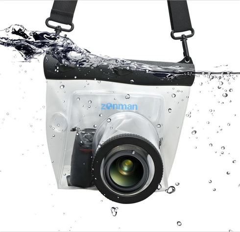 Zonman DSLR Camera Universal Waterproof Underwater Housing Case for Canon Nikon Sony Pentax Cameras