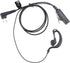 CP200 Earpiece Headset, Black, G Shape, PU Material, Compatible with Motorola Walkie Talkies CLS1110, CLS1413, CLS1450