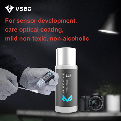 VSGO VS-S04E Camera Sensor Cleaning Kit, Professional Medium Format Camera Cleaning Kit with 12pcs Clean Swabs