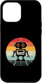 iPhone 15 Pro Max Retro Sunset Robot Case - Robotics Engineer Robotic Engineering