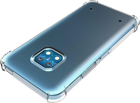 Case for Nokia XR20, Clear Crystal Soft TPU Four Corners Bumper Protective Cover for Camera Transparent Phone Case