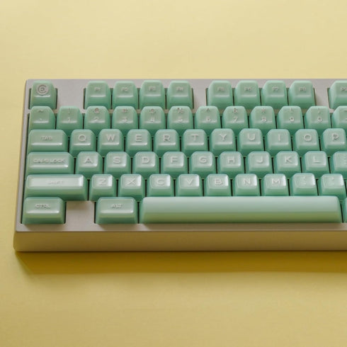 Jade Keycaps 160 Keys Custom Keycap Set, Double Shot PBT, RSA Profile, Translucent Shine Through for Mechanical