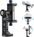 Ulanzi MA53 Metal Phone Tripod Mount Adapter with Arca Swiss/Uka Interface, 2 Cold Shoe, 360° Swivel for Photo Video