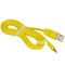 3FT Upgrade UE Boom Fast Charging Cable Replacement Charger Cord for Logitech UE Boom Series, Flat Yellow