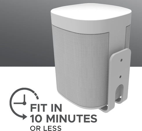 Wall Mount Bracket for Sonos ONE, ONE Gen 2, ONE SL & Play:1 Speaker, White, Compatible with ONE Series