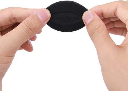 2 Inch Foam Pad EarPad Cover, Compatible with Sony Sennheiser Philips Headphones, 5 Pairs, Black