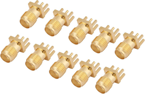 10Pcs SMA Female Jack Connector Brass PCB Clip Mount Base