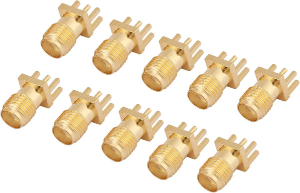 10Pcs SMA Female Jack Connector Brass PCB Clip Mount Base