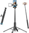 ULANZI MT86 60" AutoOpen Phone Tripod Stand with Bluetooth Remote Adjustable Automatic Selfie