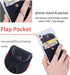Credit Card Holder for Back of Phone, Ultra-Slim Stick on Wallet with RFID Blocking Ring Stand
