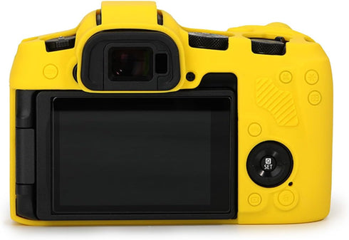 Rieibi Soft Silicone Protective Case for Canon EOS R8 Camera - Yellow