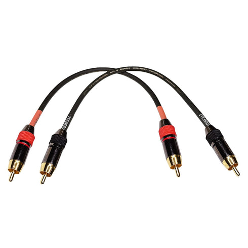 KOOKFJLLZ Premium RCA Audio Cable 1ft - Heavy Duty Gold Plated Male to