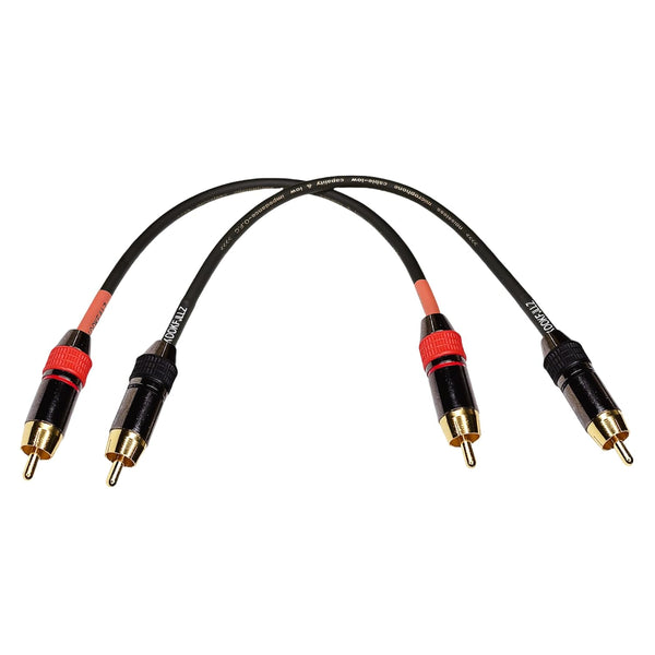 KOOKFJLLZ Premium RCA Audio Cable 1ft - Heavy Duty Gold Plated Male to