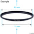 Step Up Lens Filter Adapter Rings - Set of 9 - Fit Larger Size Lens Filters on Smaller Diameter Lens - Sizes: 37-82 mm
