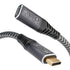 USB C Extension Cable 2M/6.6FT, Male to Female USB C 3.2 Extender Cord, 100W/5A Fast Charging, 20Gbps Sync for iPhone