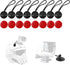 lasuroa 8pcs Action Camera Safety Tether with High-Bond Pads, Strong Adhesive Stickers Strap