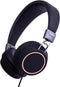Kids Wired Headphones for School with Microphone, Lightweight Foldable Design for Boys and Girls (Black)