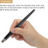 MECCANIXITY Stylus Pens for Capacitive Touch Screens, 2 in 1 Fine Point Disc & Fiber Tips, Black