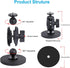 PellKing Magnetic Car Camera Mount for Insta360 Go 3, GoPro 10/9/8/7/6/5, 360 Degree Rotation with Phone Holder