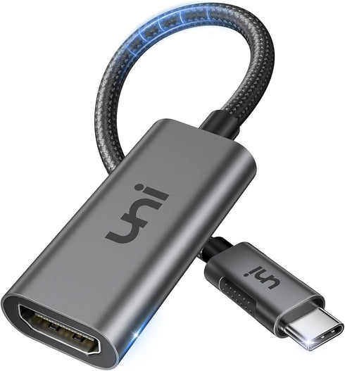 uni USB-C to HDMI Adapter, 4K@60Hz, Thunderbolt 3/4 to HDMI Converter for MacBook Pro/Air