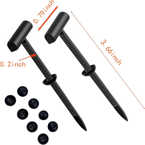 FENXHAPY 150PCS Heavy Duty Nylon Universal Cable Tie Buckle Reusable Snap Fit Fastening Clips For Car Repairs