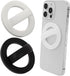 Bnapott 2pcs Silicone Ring Grip Phone Holder, Soft Finger Loop for MagSafe iPhones,