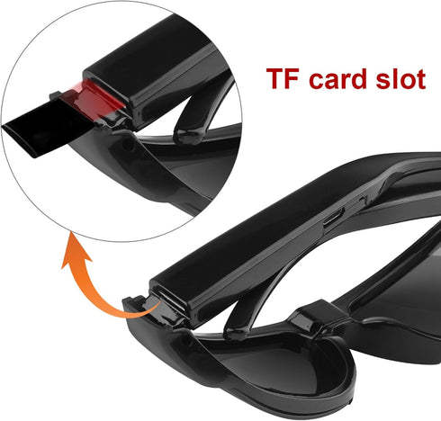 Tangxi 1080P Camera Glasses, HD Video Camera Sunglasses for Men Women, Anti Shake & Wide Angle Lens Action Camera