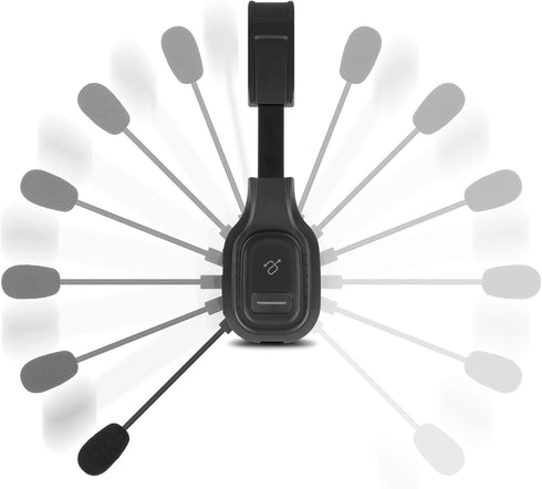 Aluratek Wireless Bluetooth 5.0 Headset ABHM100F, Hi-Fi Over-Ear Headphones with Noise Cancelling, Comfortable