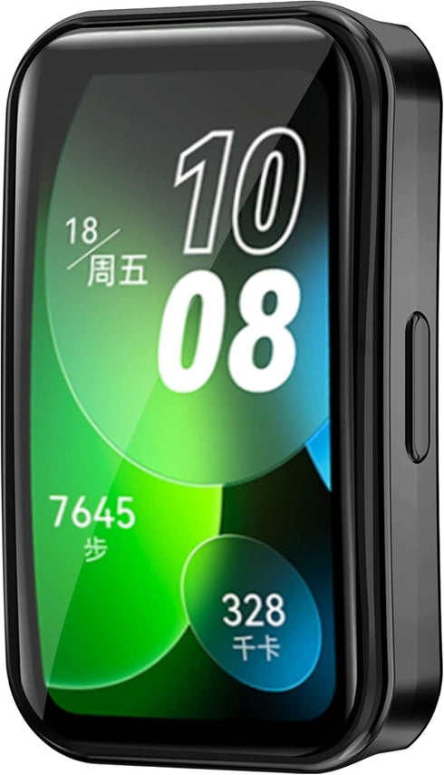 Screen Protector Compatible with Huawei Band 8, Smartwatch Covers Scratched Resistant All-Around (Black)