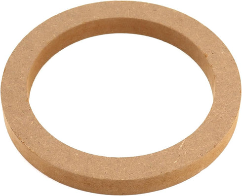 QWORK Wooden Speaker Spacer Rings, 4 Pcs 6.5" Car MDF Speaker Ring for 6.5 Inch Speakers