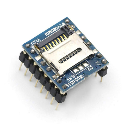 WTV020-SD MP3 232 HiLetgo U Disk Audio Player Sound Module Voice Module with SD Card Slot UART for Arduino