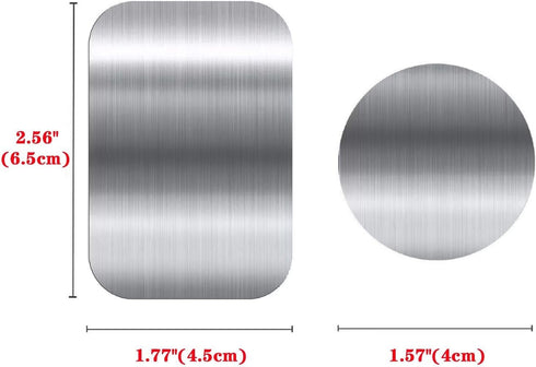 Mounts),4 Case(2 2 S-07N(Silver) Adhesive Thin Metal Plates(Compatible with Magnetic Piece Metal Plates for Phone