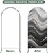 Jnbasdffb 6.6 Marble Wedding Arch Cover,Stretchy Spandex Arch Backdrop Stand Covers FT,Black Grey Oil Painting Gradient