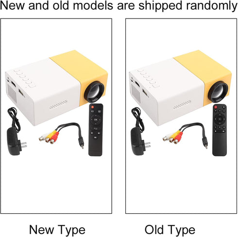 Portable Video Projector, 1080P Full HD Mini Home Theater Projector, 30,000 Hrs LED Lamp Life, Compatible with HDMI/VGA