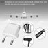 ALINNA 3 Pack 250V GRLRCR Europe Travel Plug Adapter, US to EU Plug Adapters Type C, Power Converter for US America