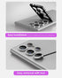 for S23 Ultra Camera Lens Protector, Aluminium Alloy Ring 9H Tempered Glass Anti Scratch Cover for Samsung Galaxy