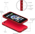 Diverbox Waterproof Case for iPhone SE 2020/iPhone 8, Shockproof IP68 Full-Body Cover with Screen Protector, Bright Red