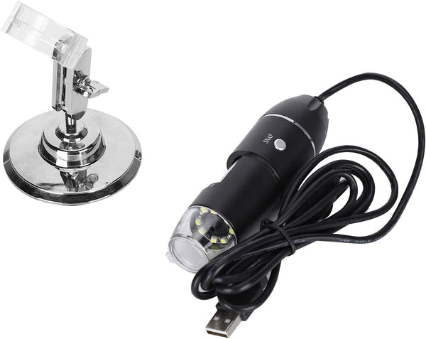 USB Microscope, Portable Industrial Accessories with 8 LED Lights for Phone Repair and Jewelry Appraisal
