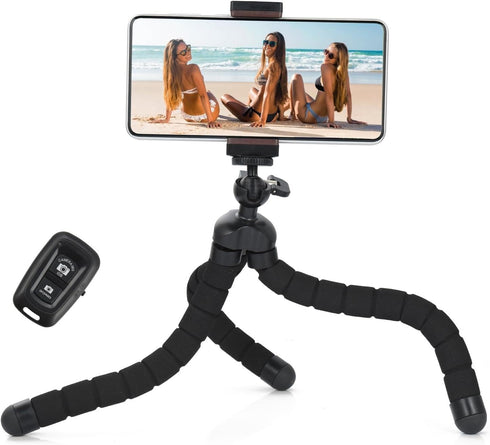 UTEBIT Octopus Phone Tripod, Portable Phone Holder Flexible Cell Phone Tripod Stand with