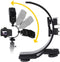 C-Shape Dual Hot Shoes Flash Lamp Mount Holder Bracket for DV Cameras