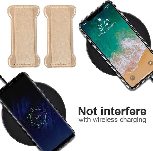 WUOJI 2Pack Phone Grip Holder for Hand, Universal Finger Strap Phone Holder, Finger Selfie Grip Compatible with Most