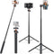 UURig VRIG 55" Selfie Stick Tripod with Hidden Phone Holder, TP-16 Extendable Camera